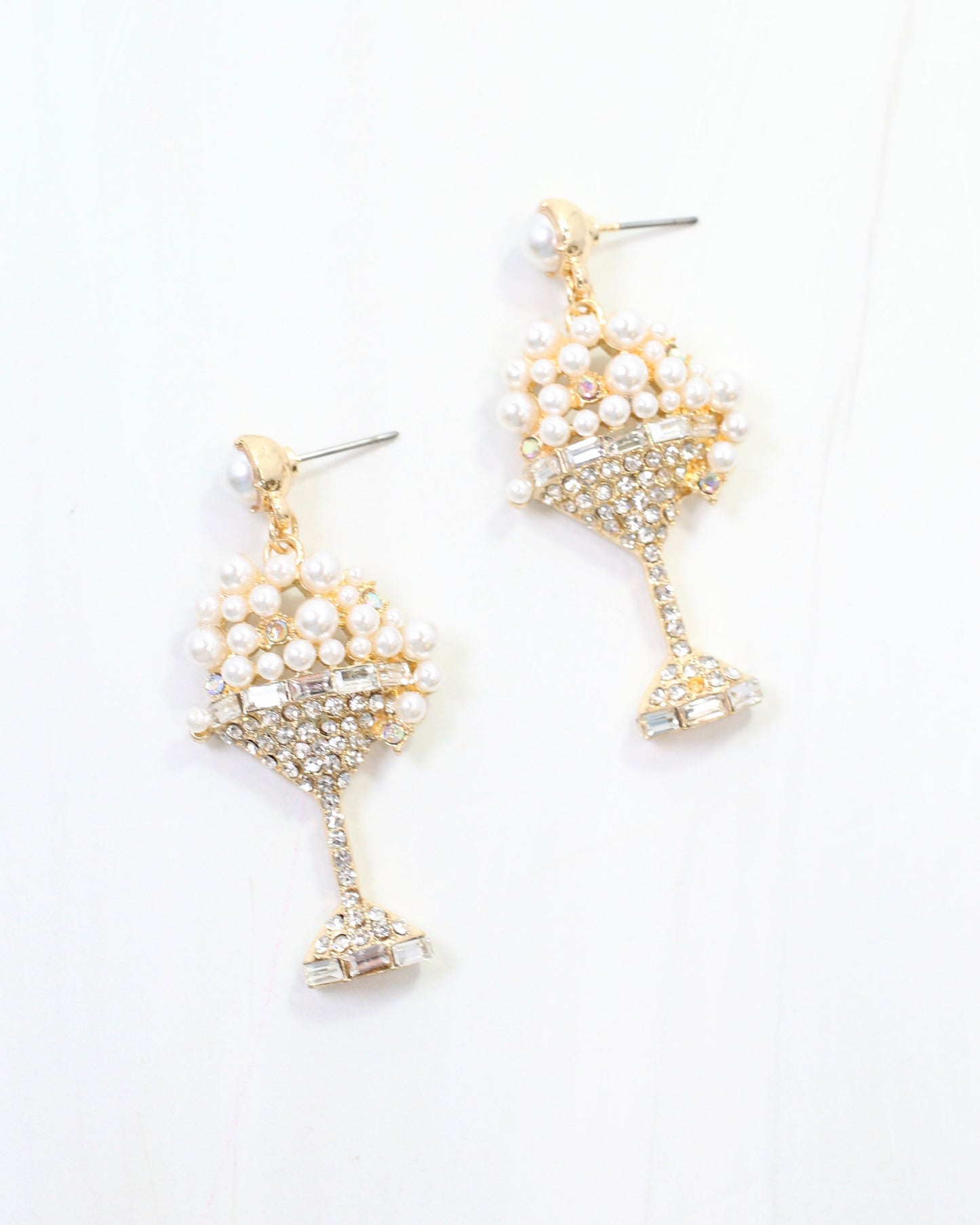 Bubbles and Champagne Earring Gold