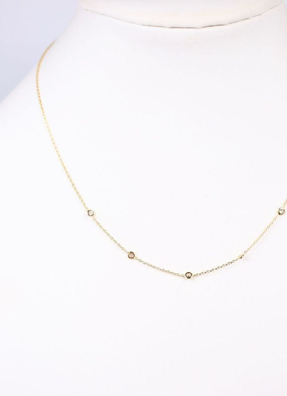 Jared CZ Necklace GOLD