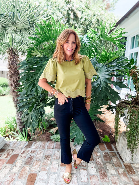 Stafford Solid Top- Olive