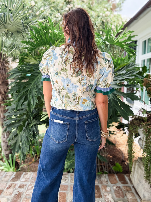 Risen Jeans Mid Rise Wide Jeans