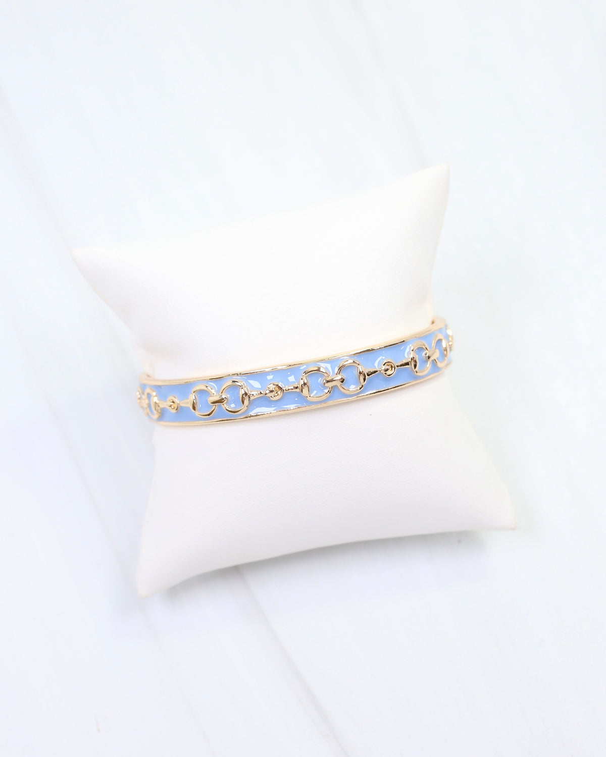 Kaylene Horsebit Cuff Bracelet Blue
