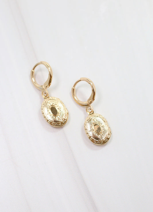 Toussaint Locket Earring Gold