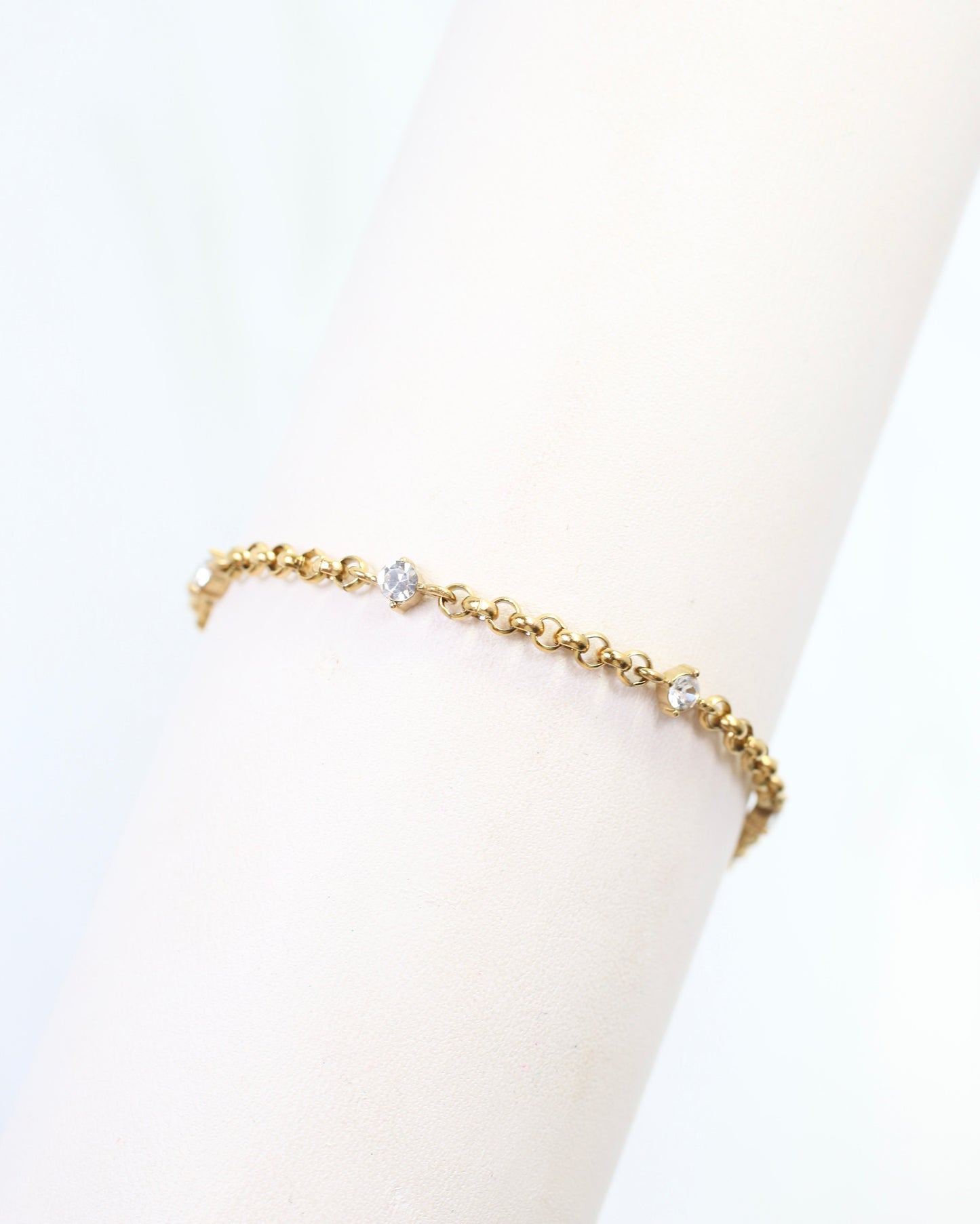 Danae CZ Chain Bracelet WP Gold