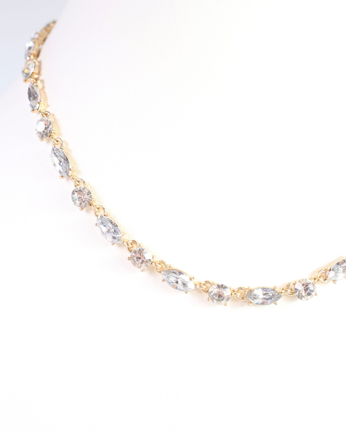 Charlie Crystal Necklace Clear
