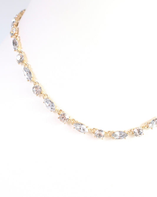 Charlie Crystal Necklace Clear