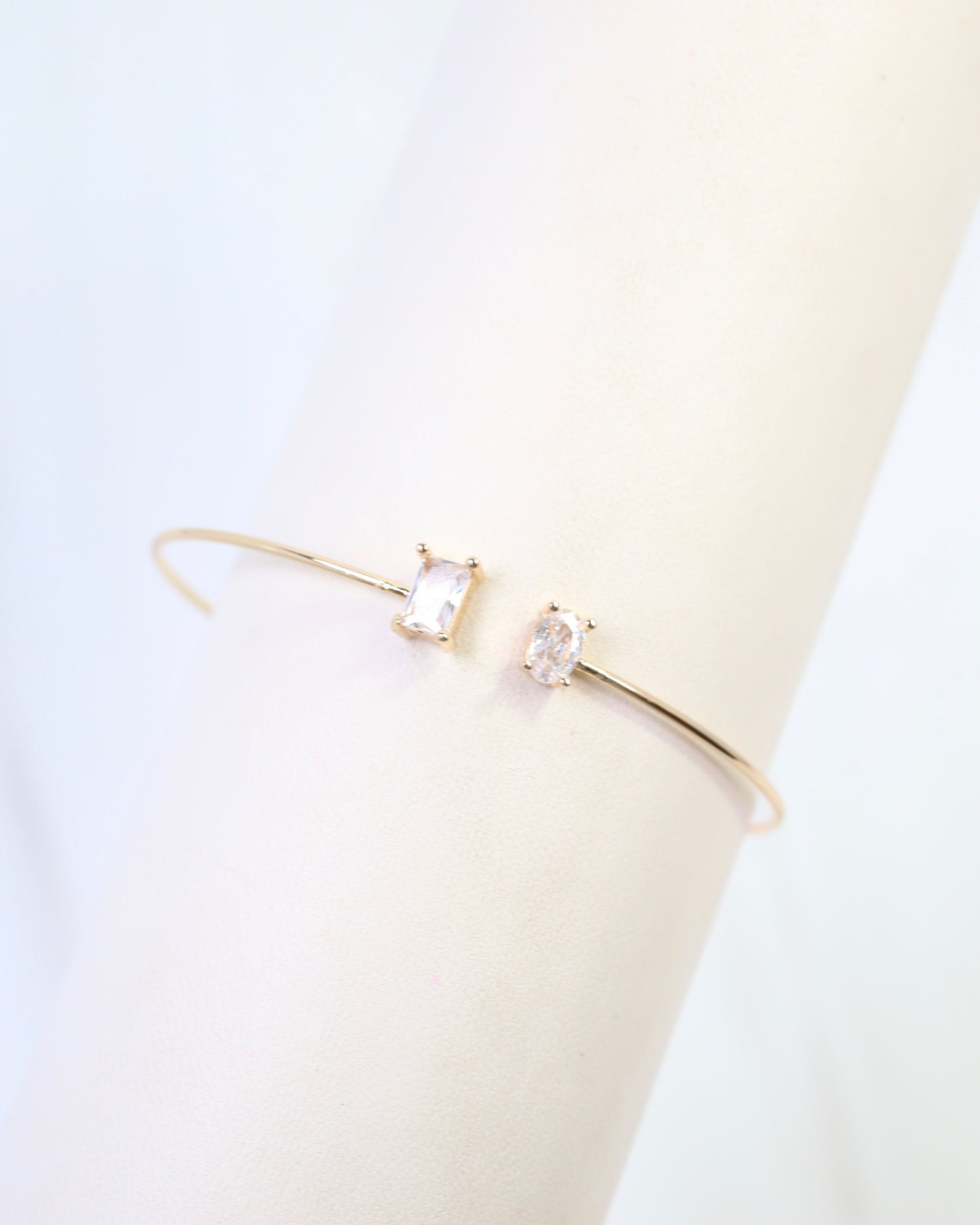 Truro CZ Cuff Bracelet Gold
