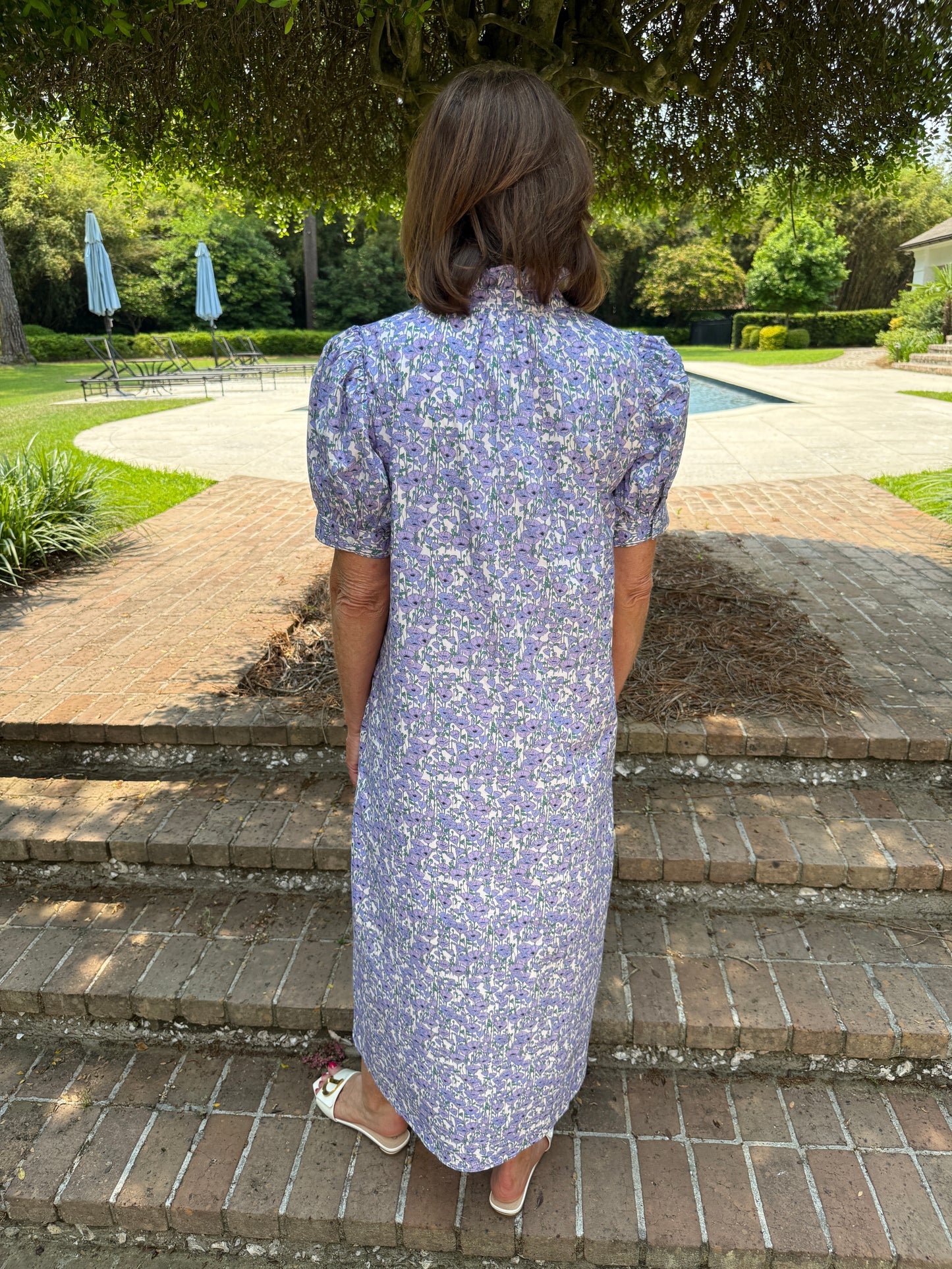 Halston Floral Fields Maxi