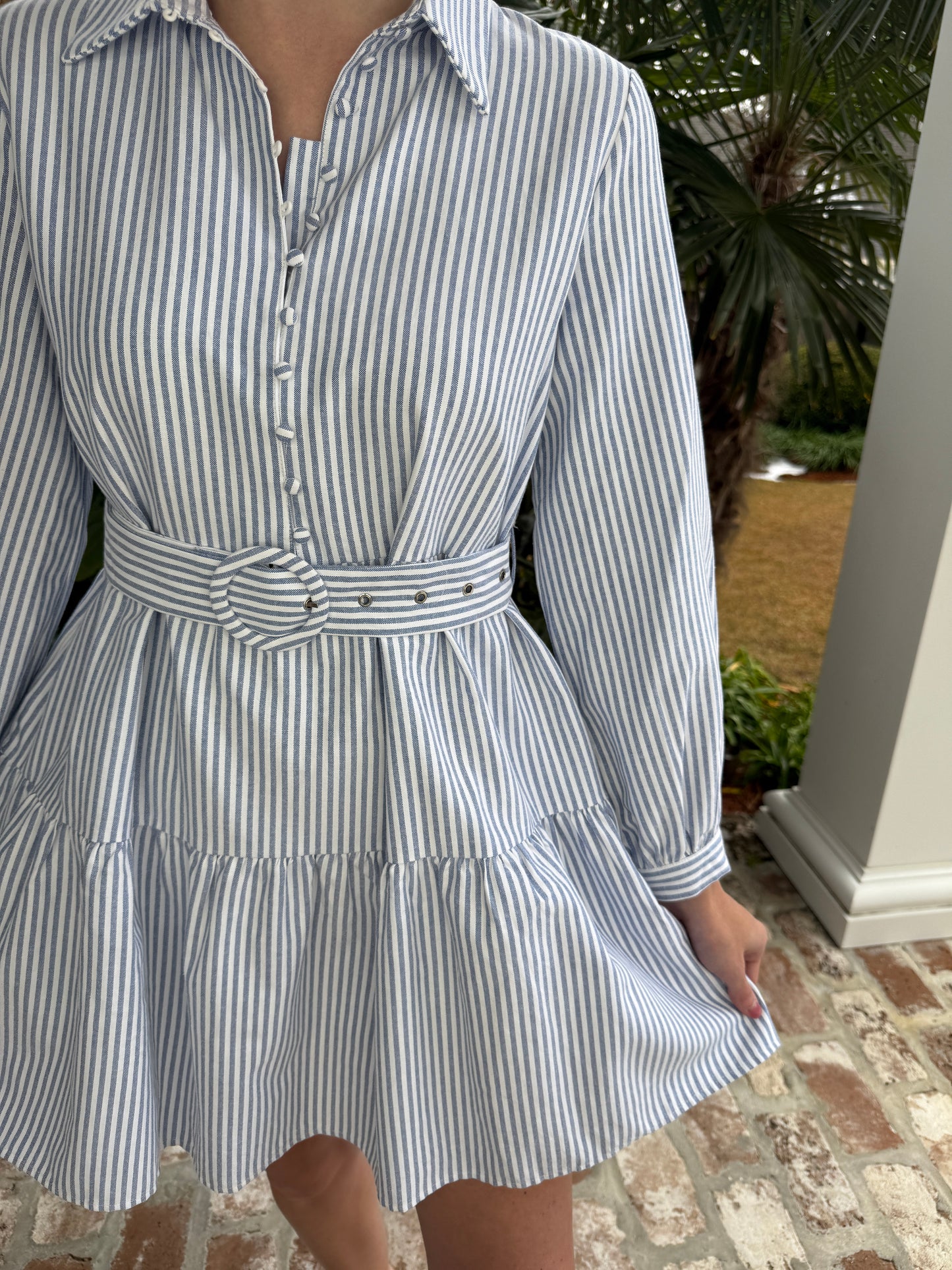 Daily Dose Of Style Blue Stripe Dress