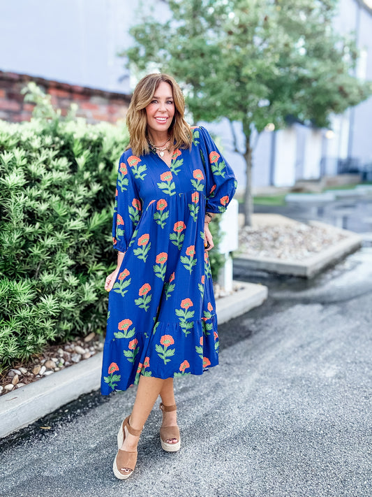 Hutton Floral Print Maxi