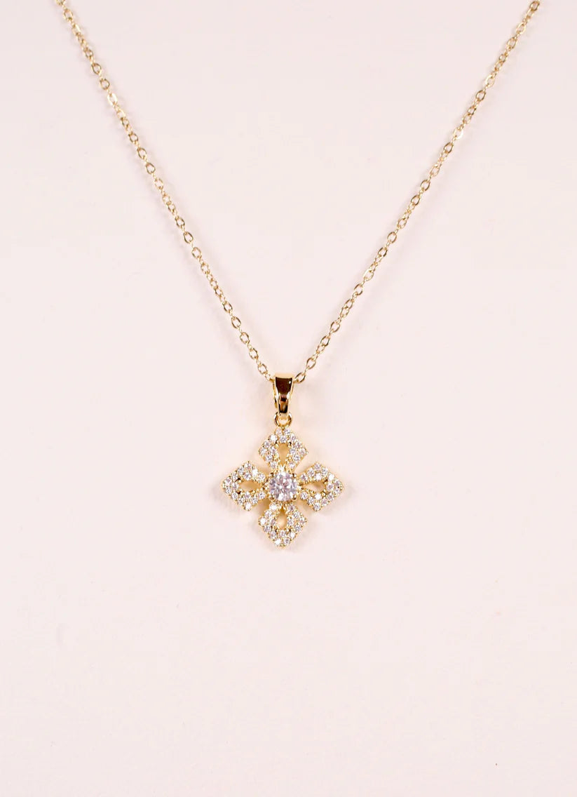 Maggie CZ Necklace GOLD