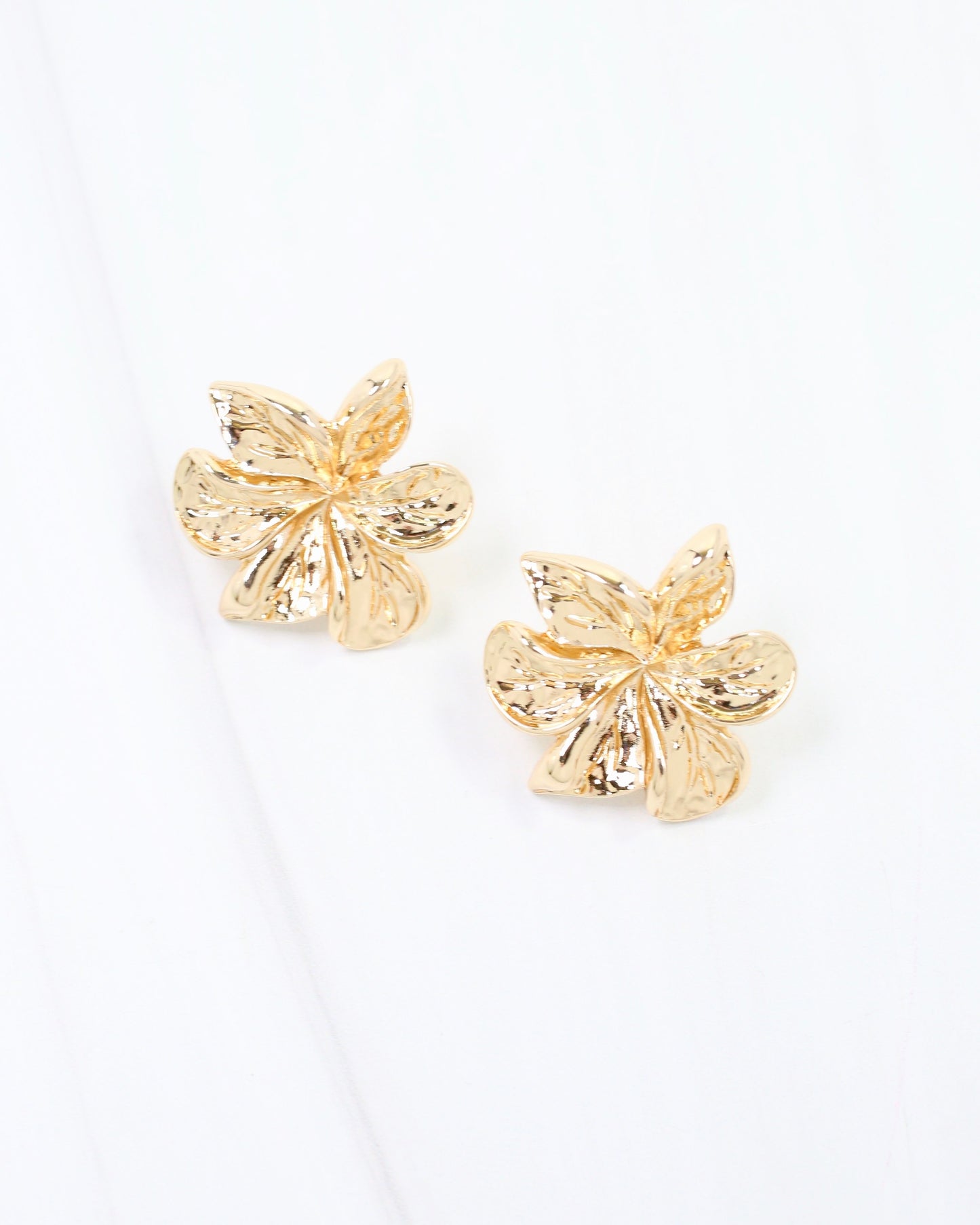 Euclid Flower Post Earring Gold