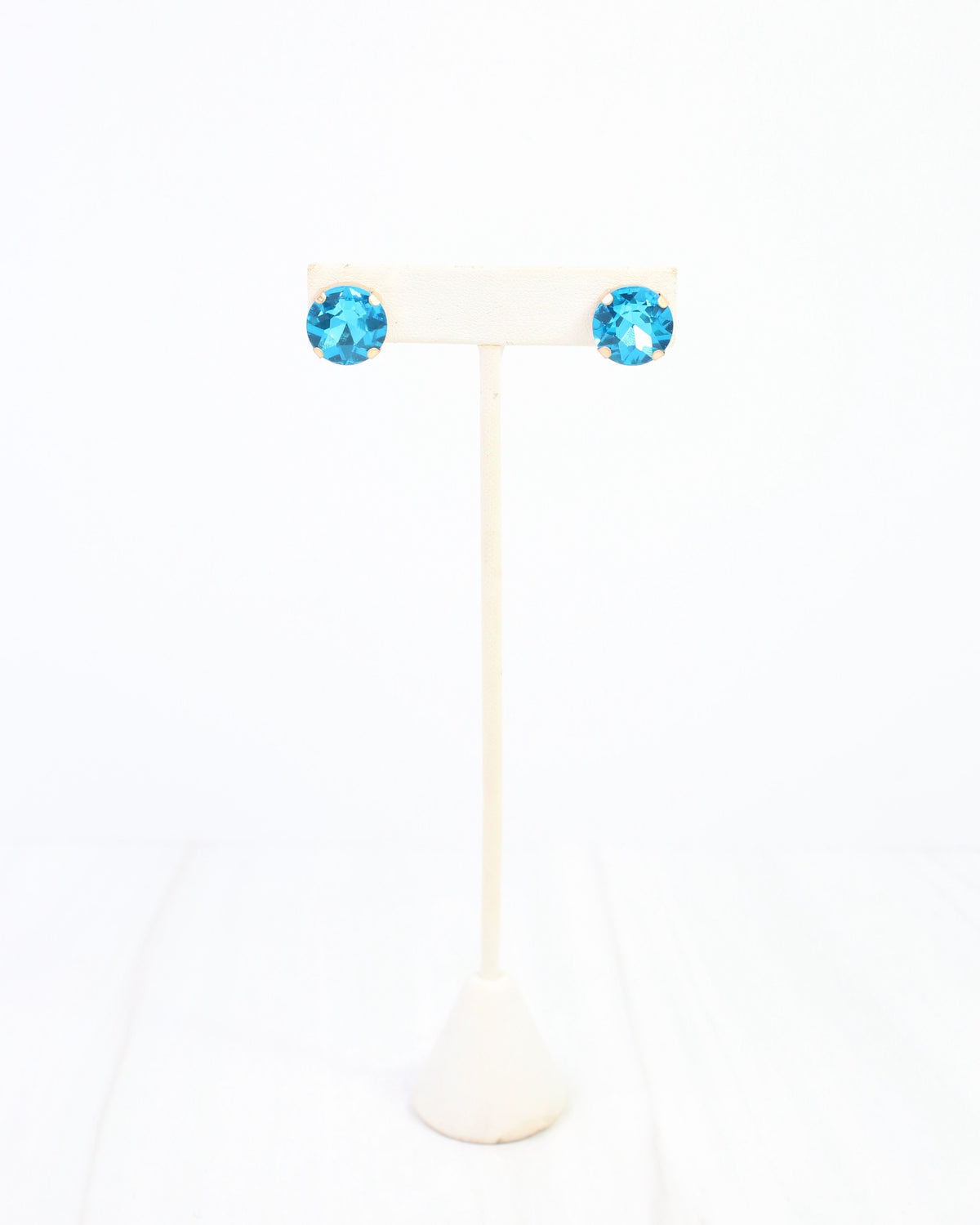 Andi Large Rhinestone Stud Earring Turquoise