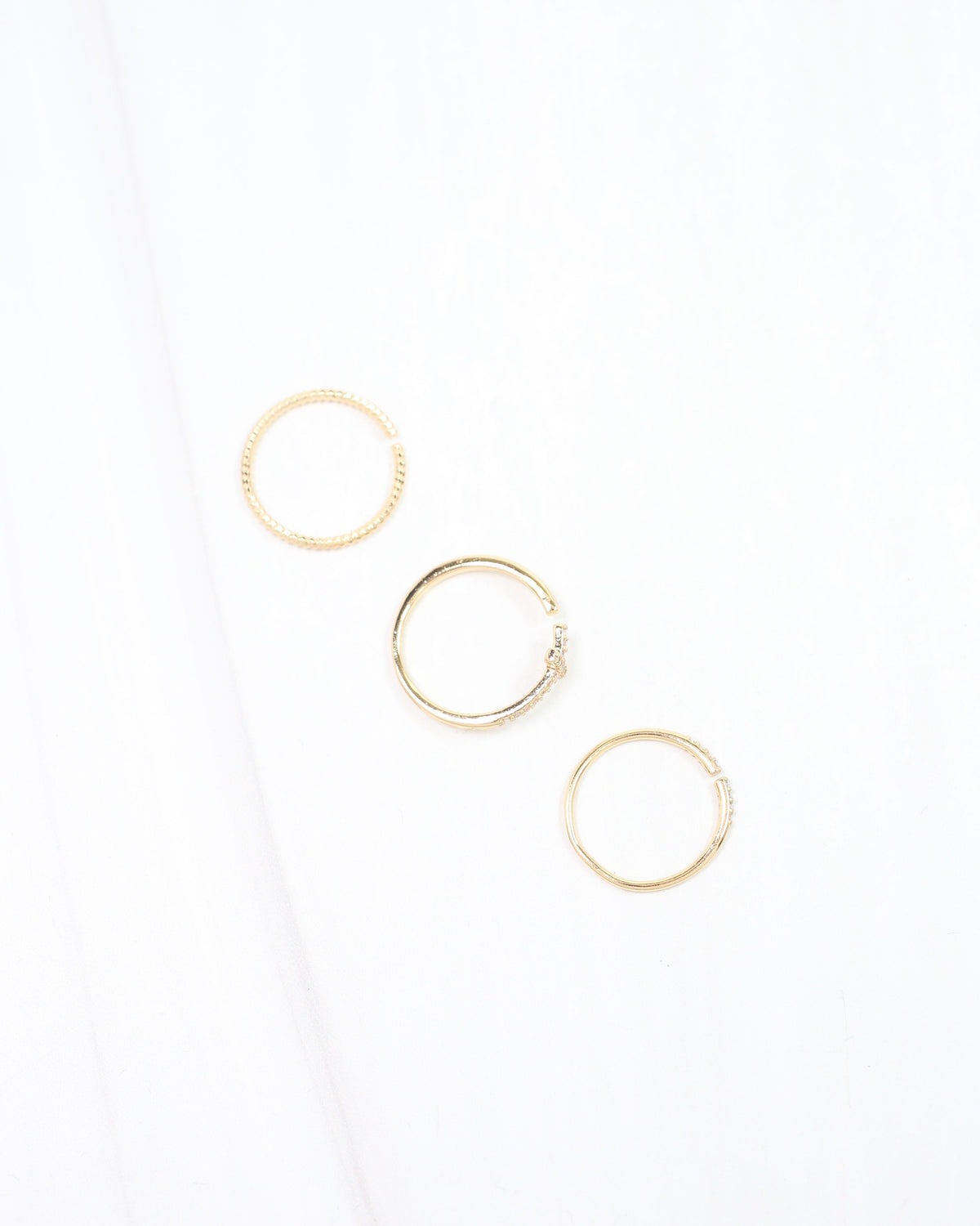 Norwood CZ Cross Ring Set WR Gold
