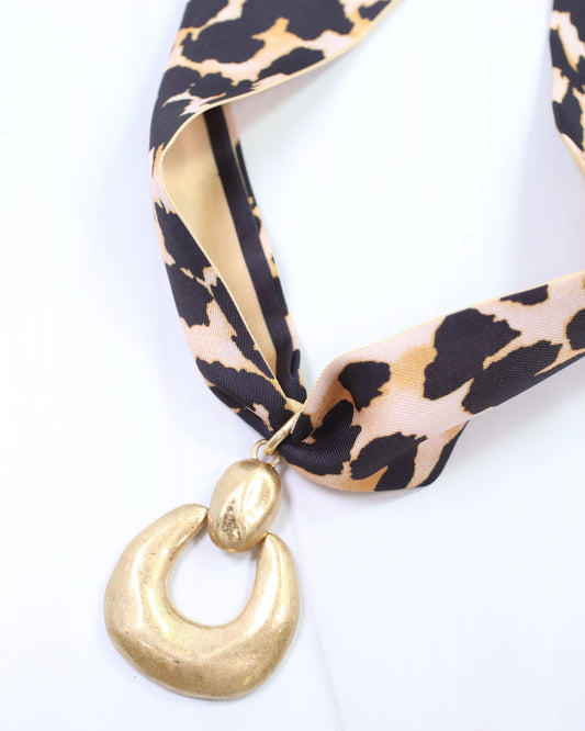 Galena Horseshoe Charm Worn Gold