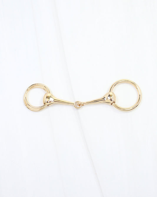 Lady Horsebit Scarf Slide Gold