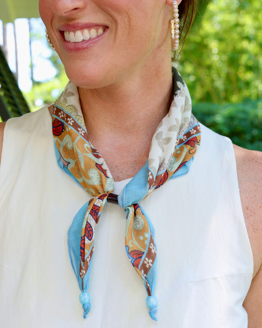 Abinger Adjustable Scarf Turquoise