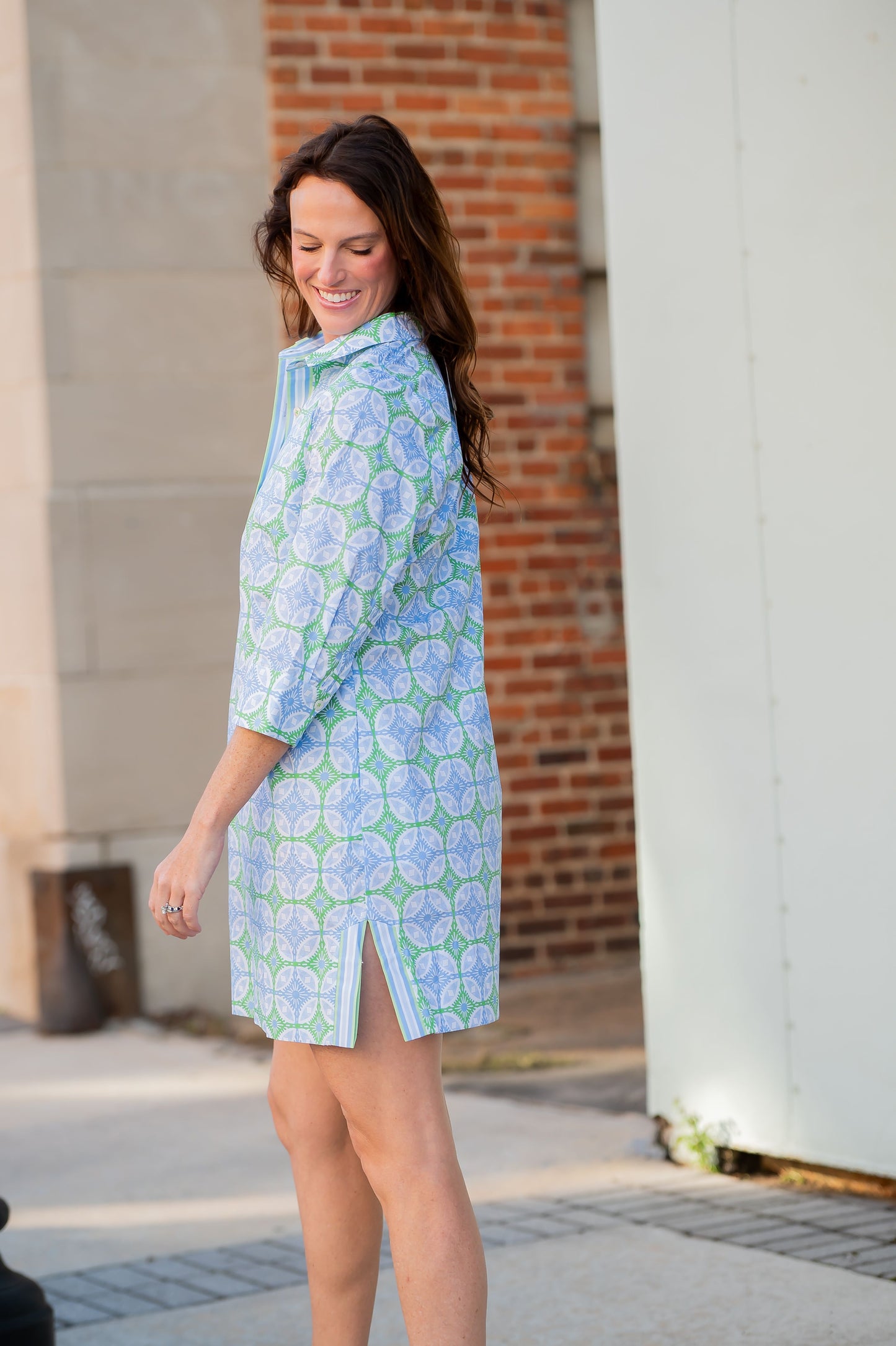 Smell The Roses Collared Dress