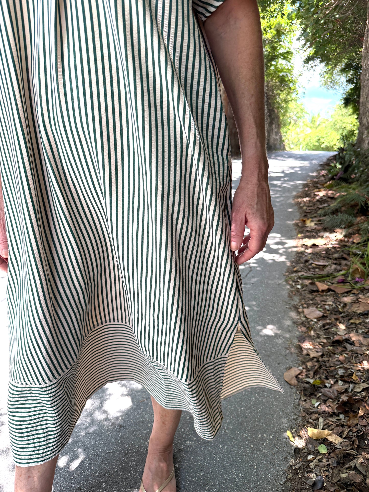 Reeves Striped Midi Dress