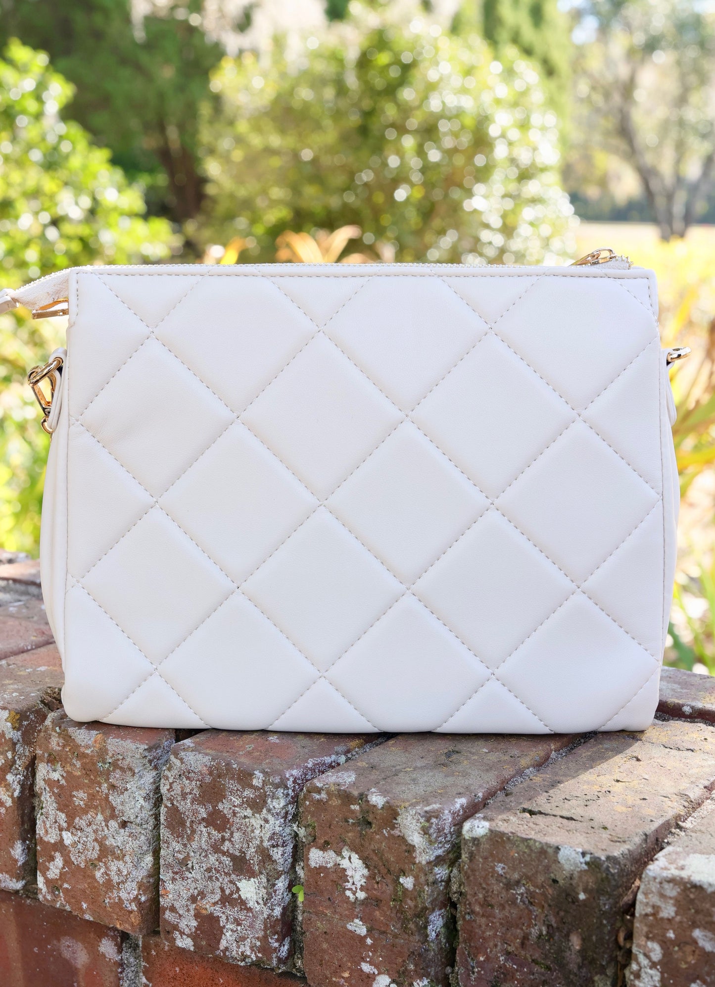 Ariana Crossbody Cream Quilted LD