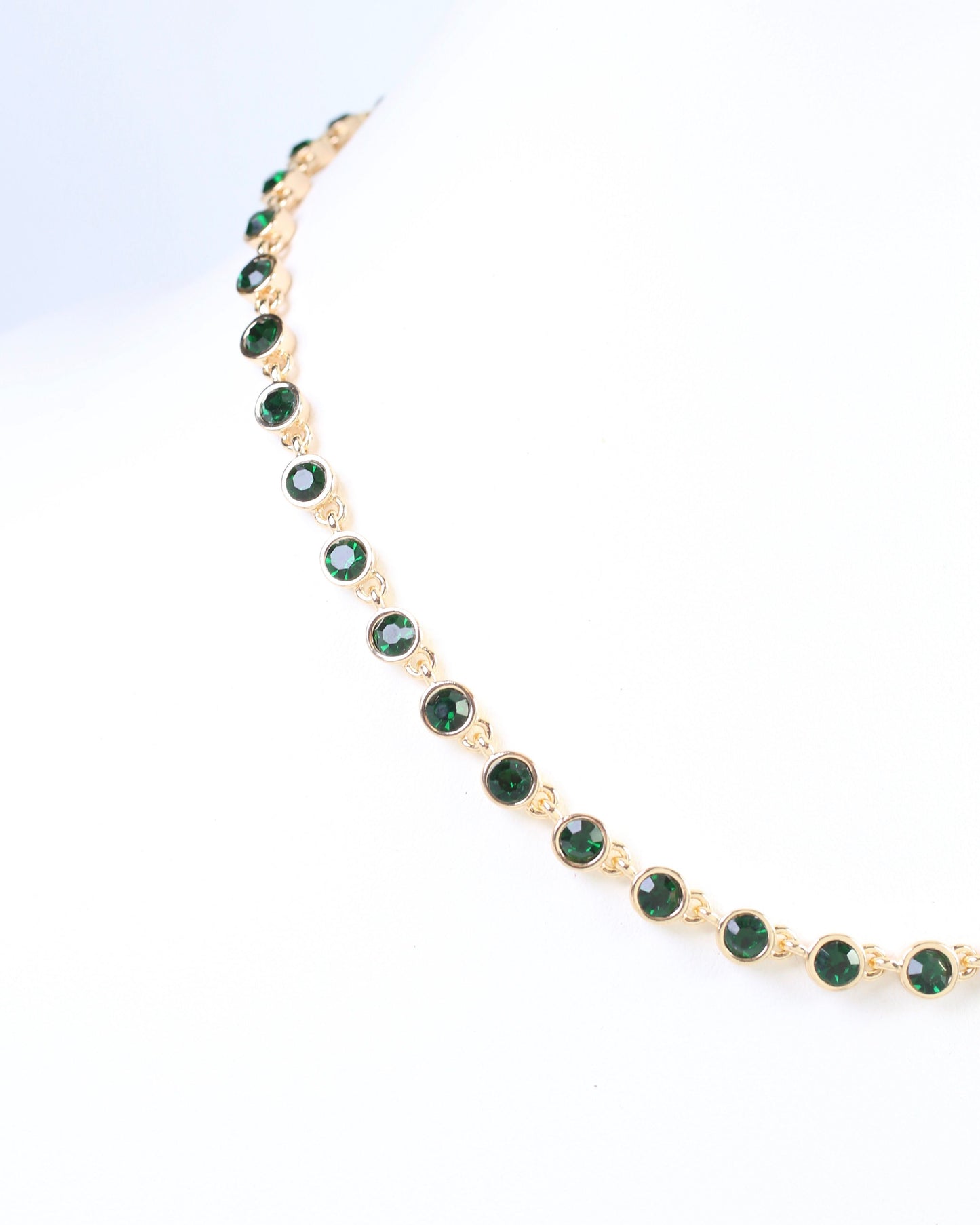 Castile Crystal Necklace Emerald
