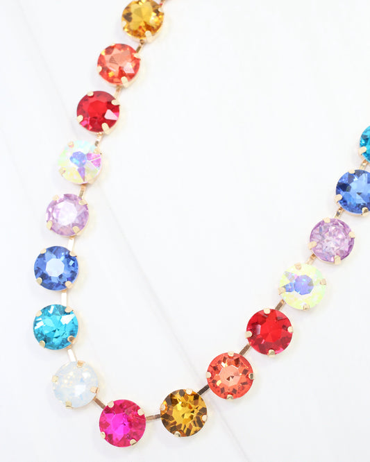 Fairchild Rhinestone Necklace Light Multi