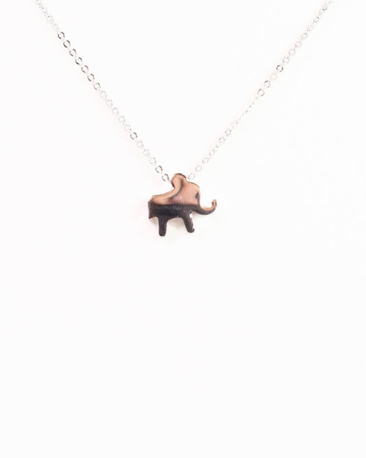 Win It Elephant Charm Necklace Silver