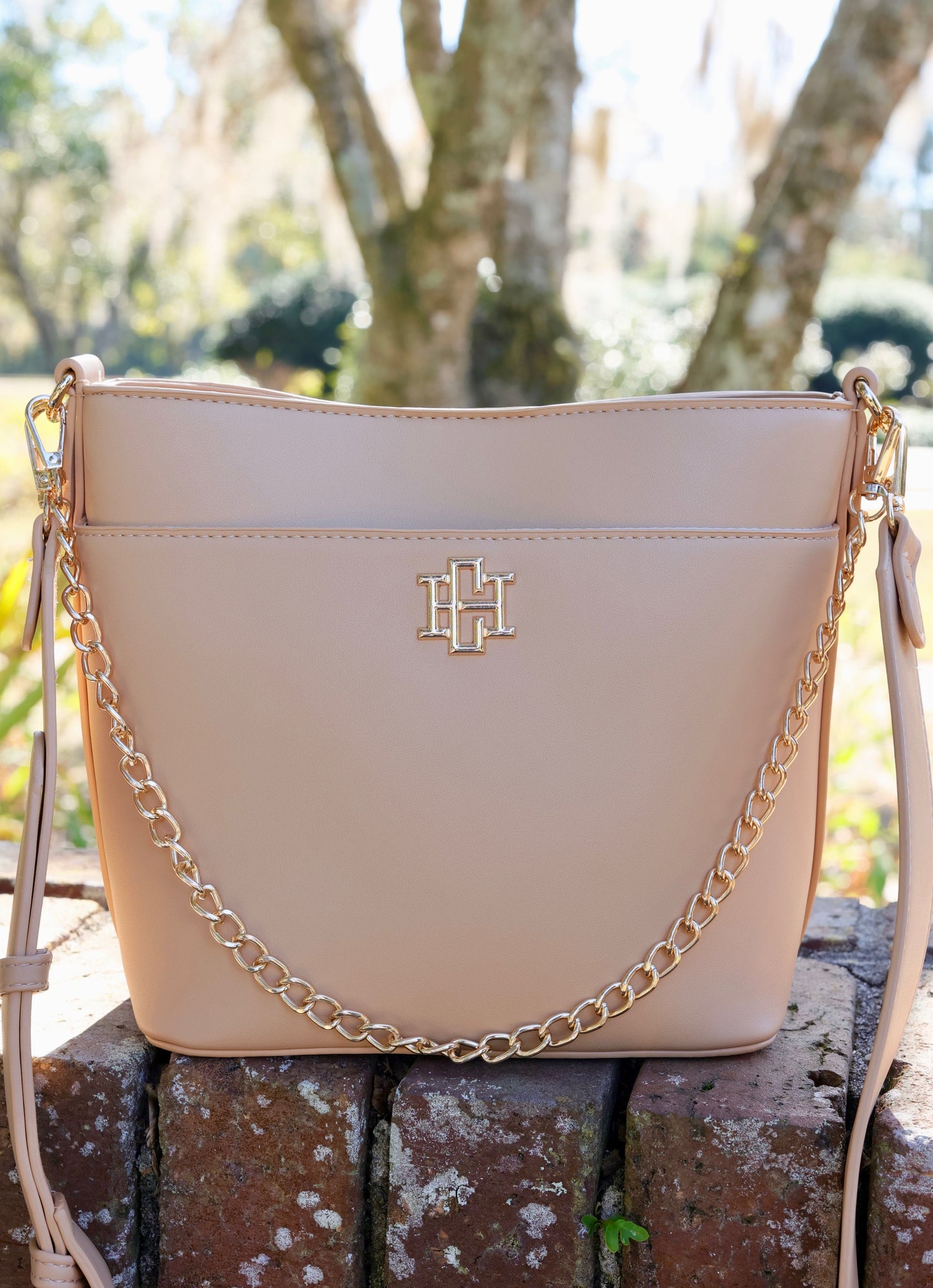 Brielle Bucket Bag Tan