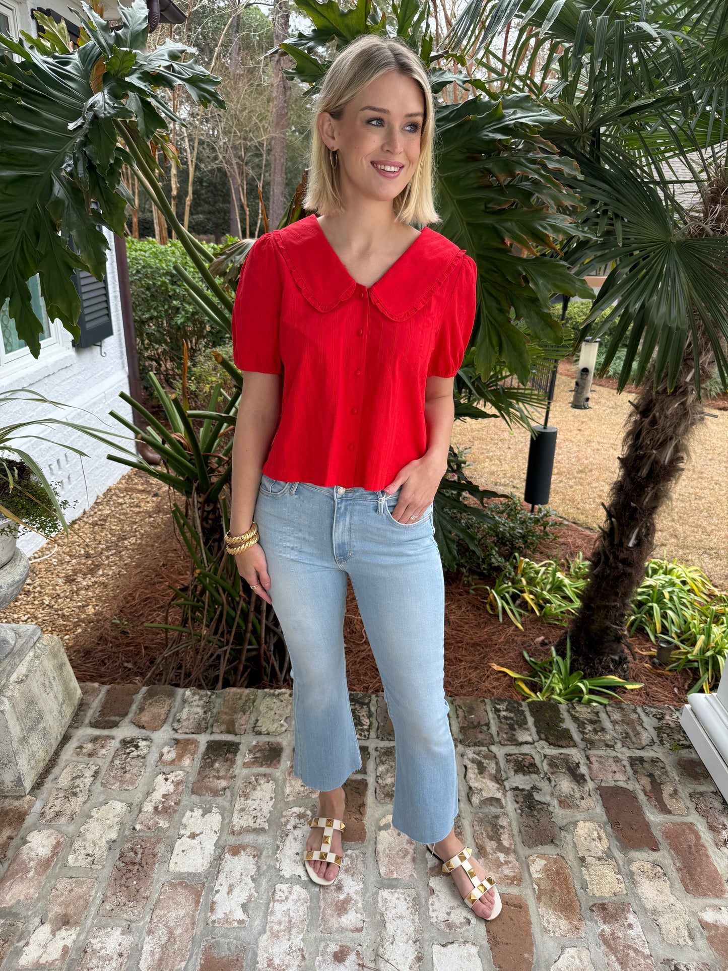 Valentine Ready Red Short Sleeve Top