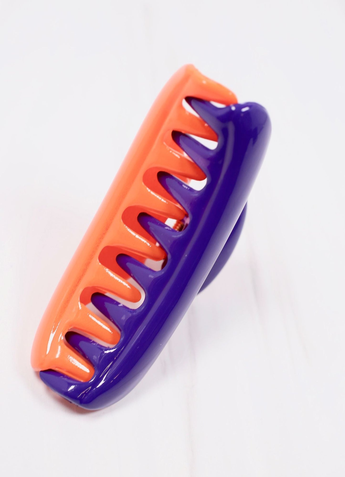 Mason Two Tone Hair Clip PURPLE ORANGE