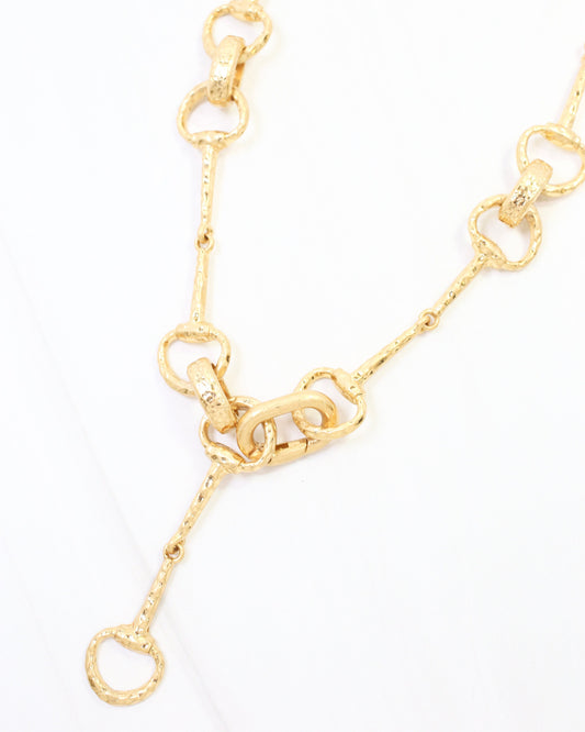 Baybrooks Horsebit Y Necklace WRVG