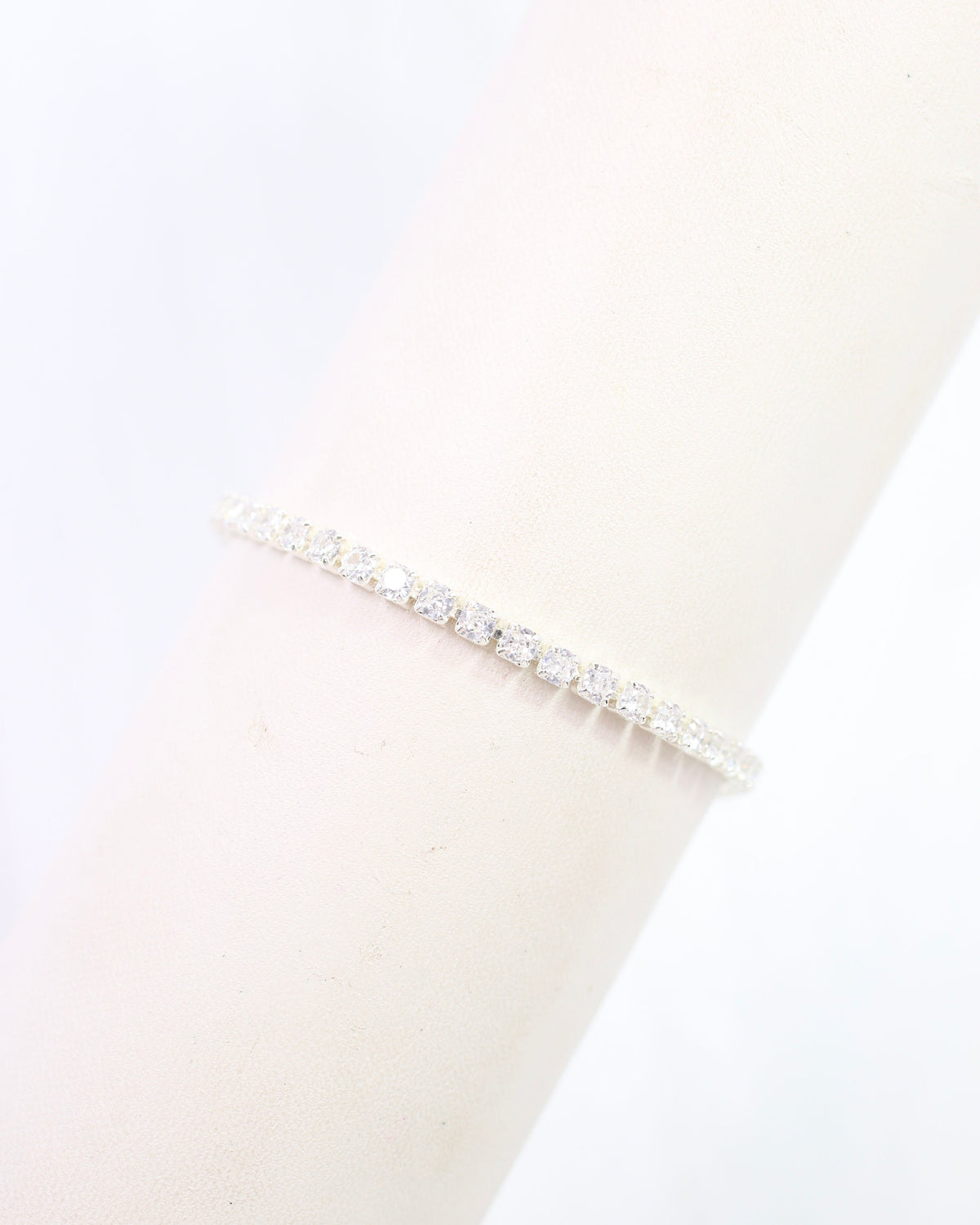 Luna Medium CZ Tennis Bracelet WR Silver
