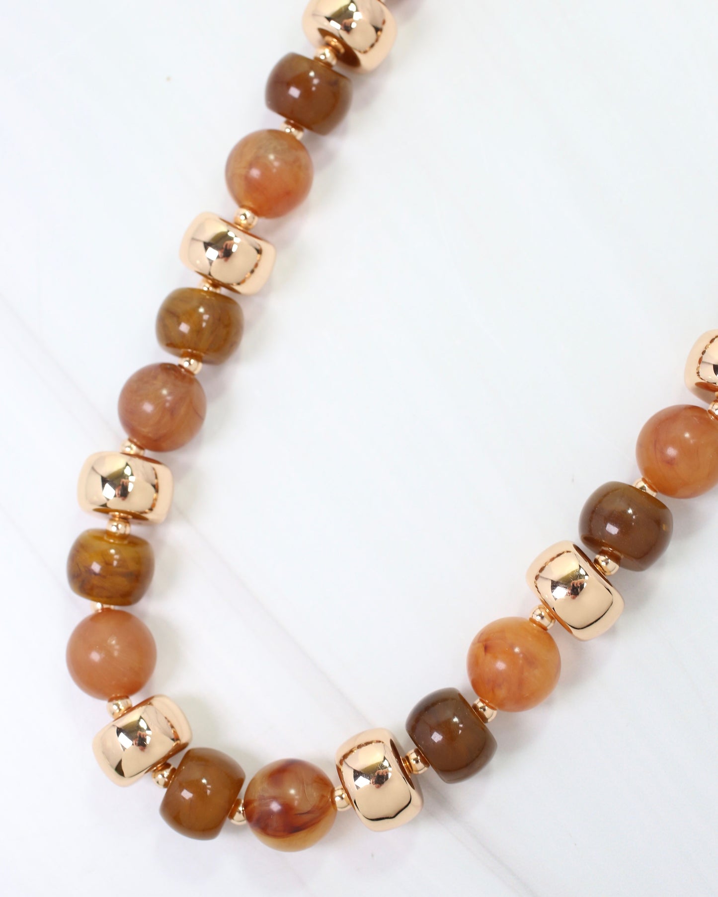 Baltimore Beaded Necklace Tortoise