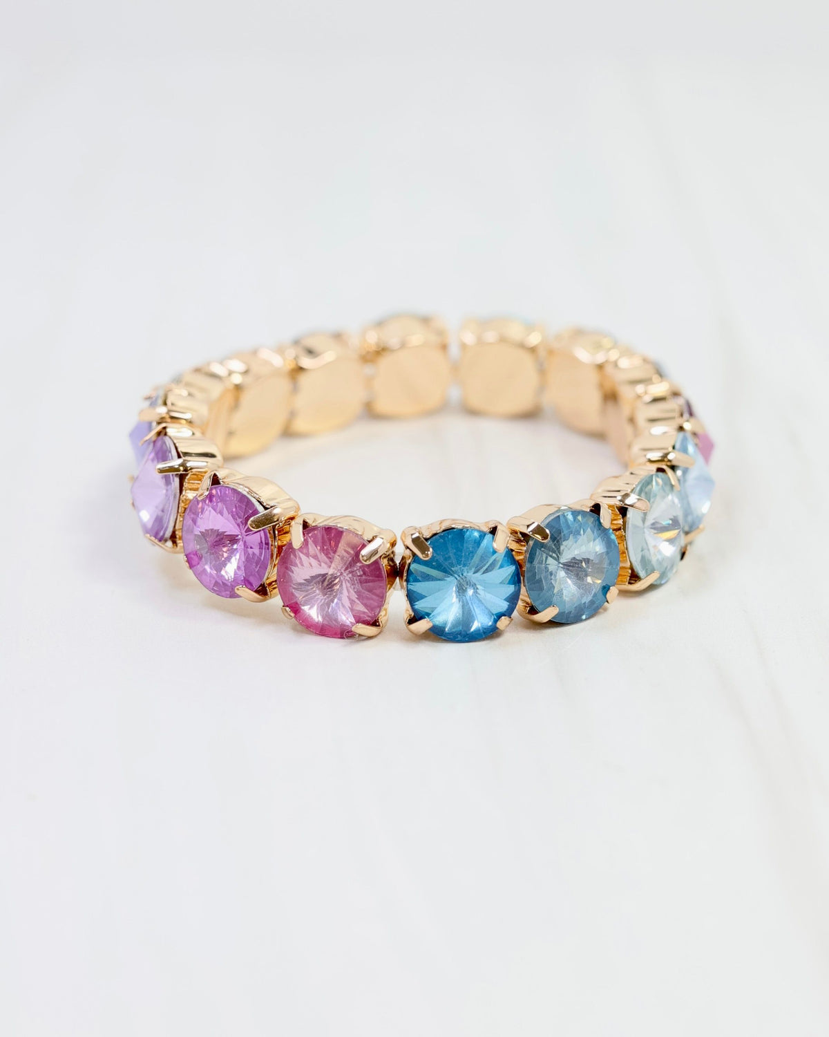 Harper Rhinestone Bracelet Purple Multi
