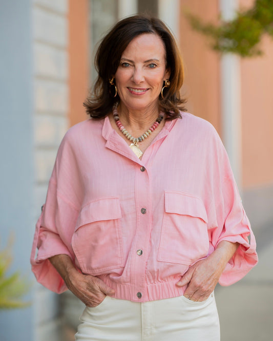 Rhea Linen Utility Jacket