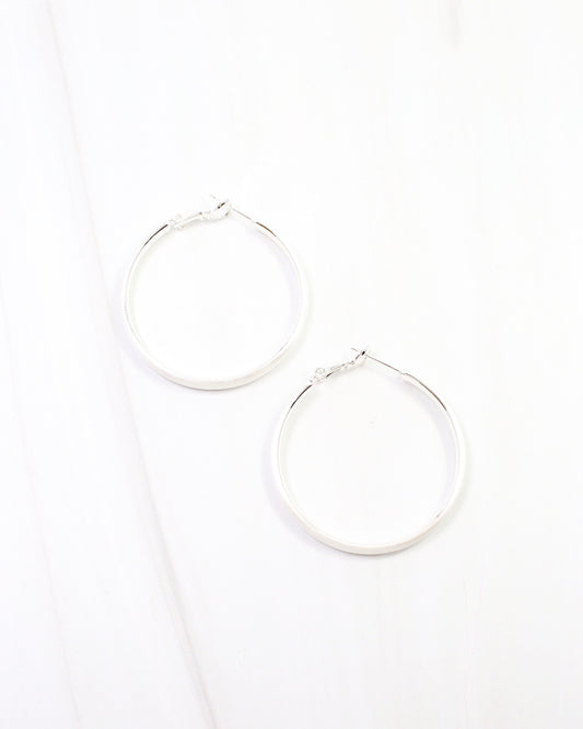 Perth Small Hoop Earring WR Silver