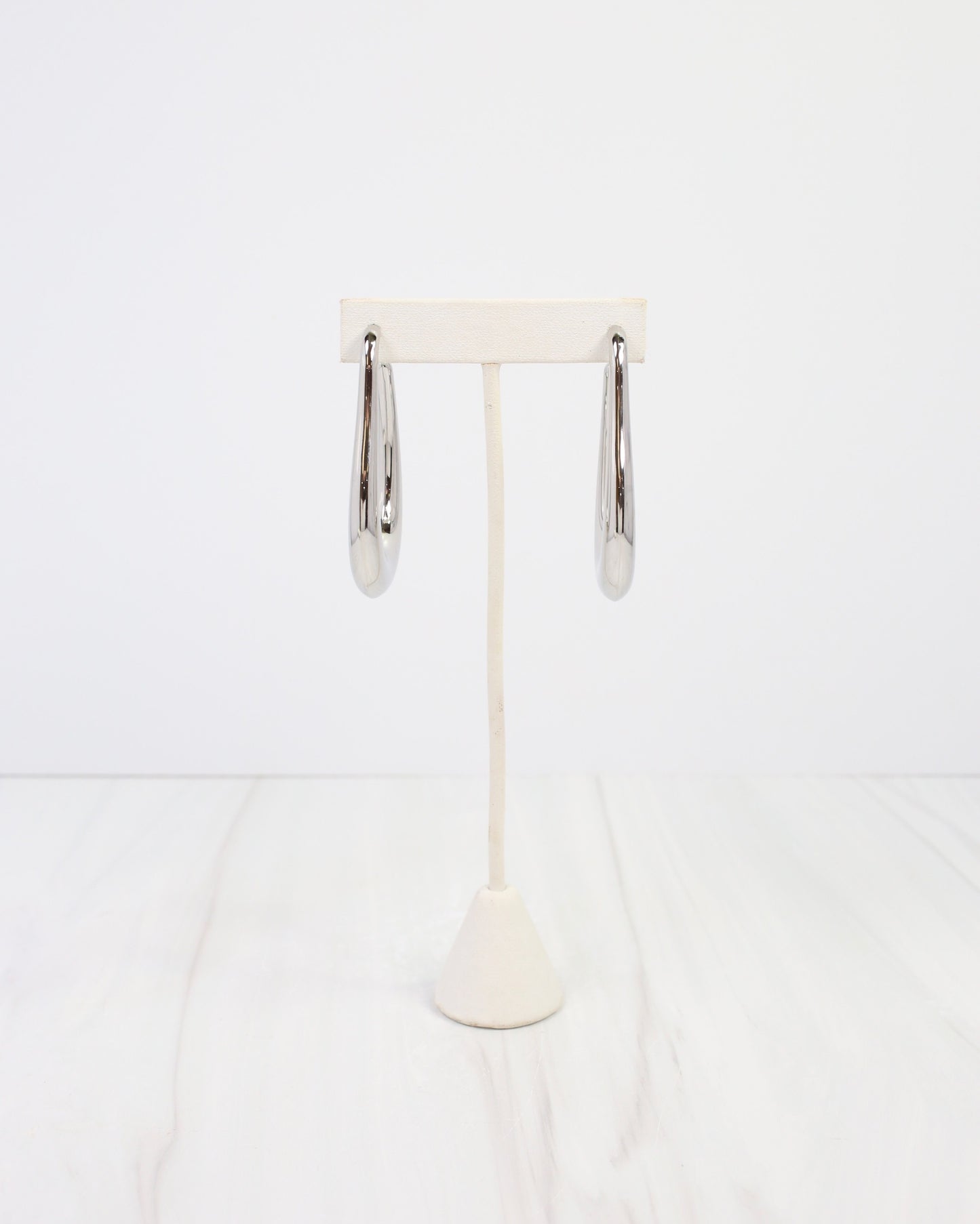 Artsy Hoop Earring Silver