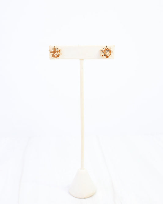 Let's Wrap Small Bow Stud Earring Gold