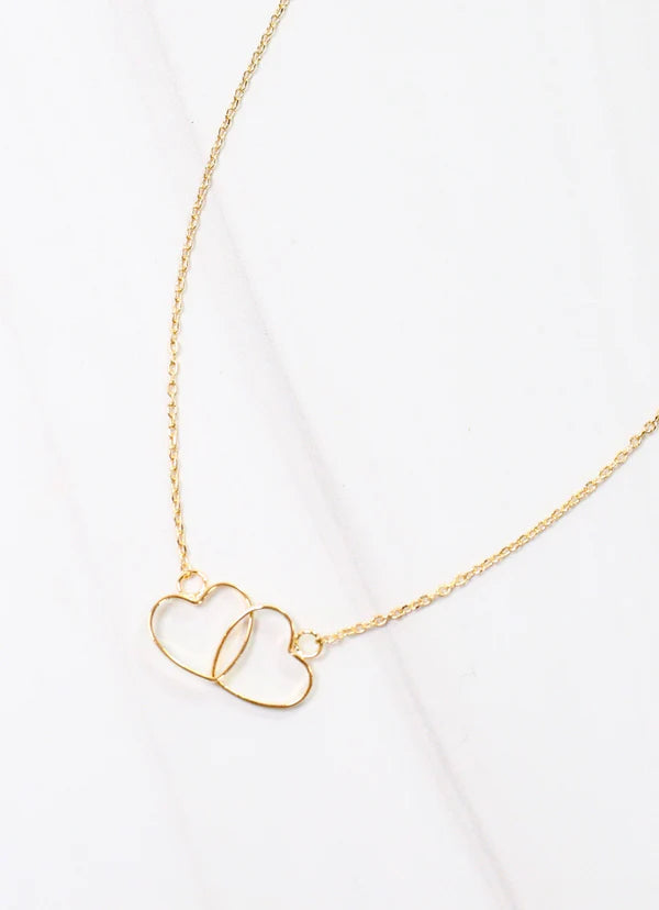 Theresa Heart Necklace Gold