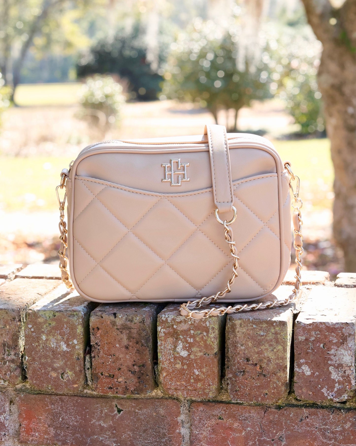 Fiona Crossbody Tan Quilted LD