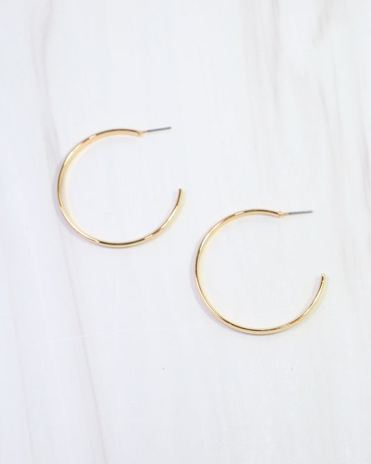 Justine Hoop Earring Gold