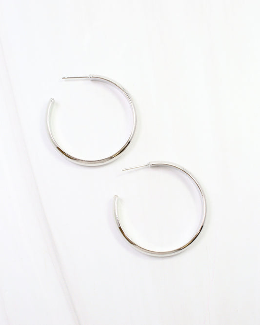 Edison Hoop Earring WR Silver