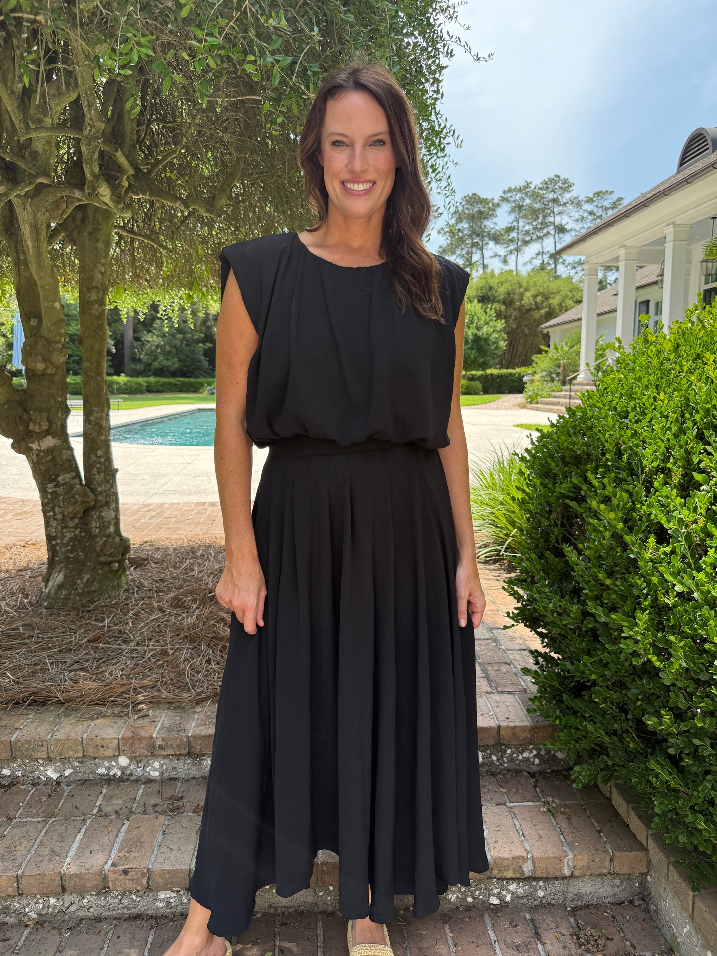 Elizabeth Black Skirt Set