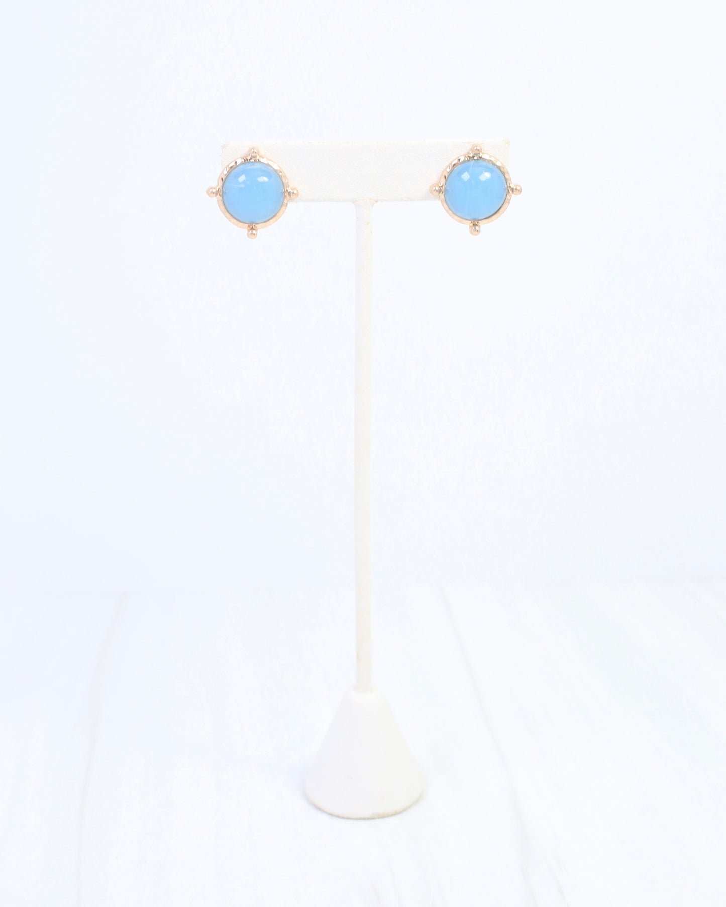 Florissant Round Post Earring Dusty Blue