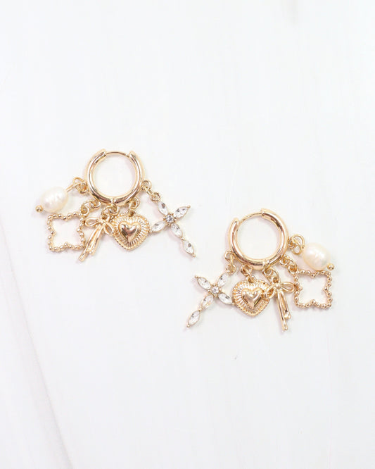 Cullen Charm Earring Gold