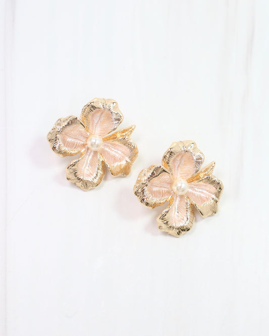 Bailey Flower Earring Gold