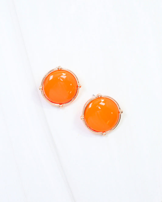 McKinley Stud Earring Orange