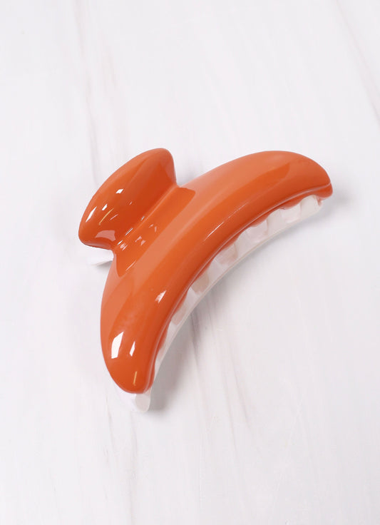 Mason Two Tone Hair Clip BURNT ORANGE