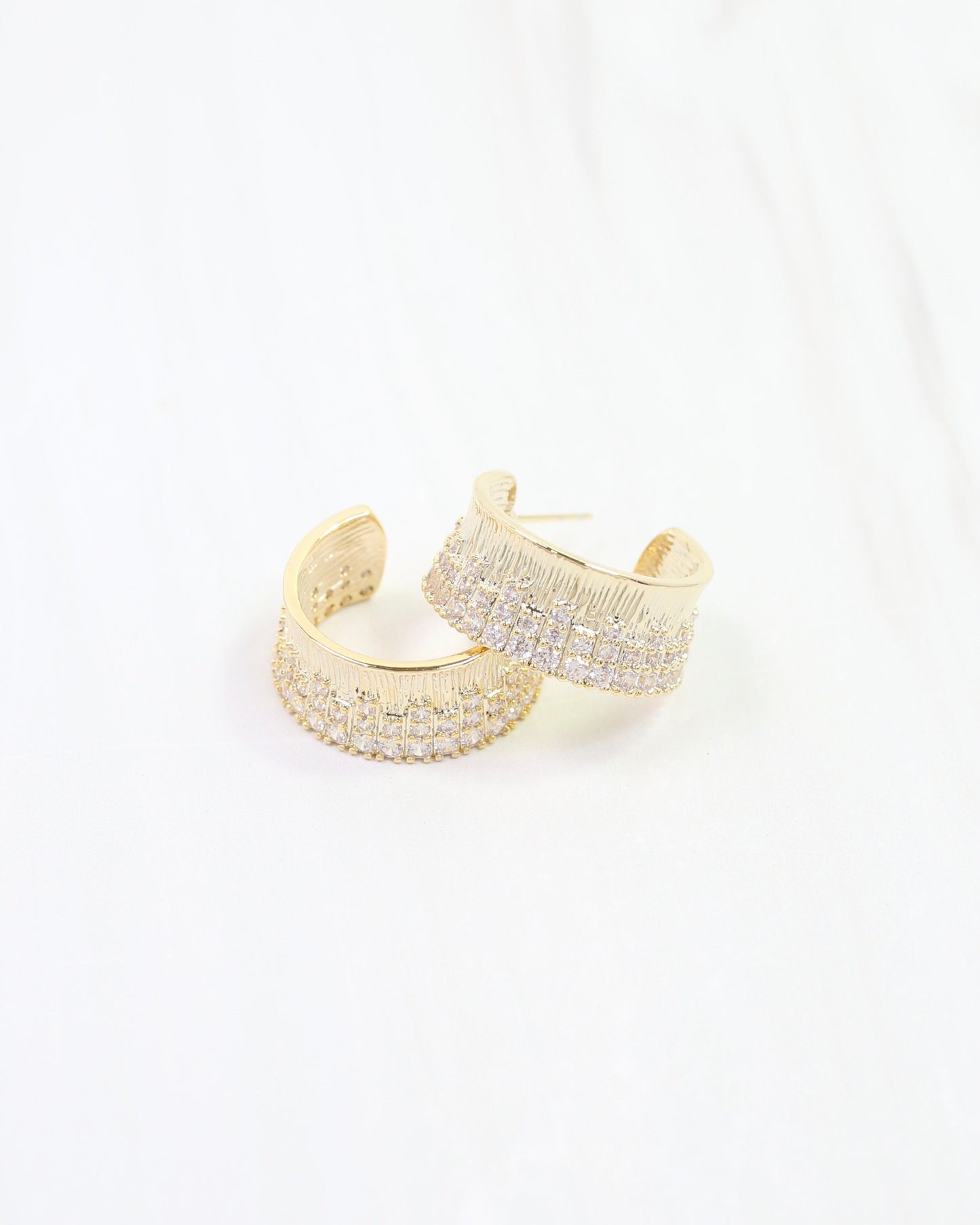 Hancock CZ Hoop Gold
