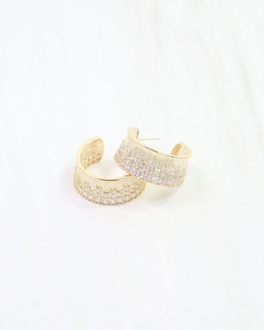 Hancock CZ Hoop Gold