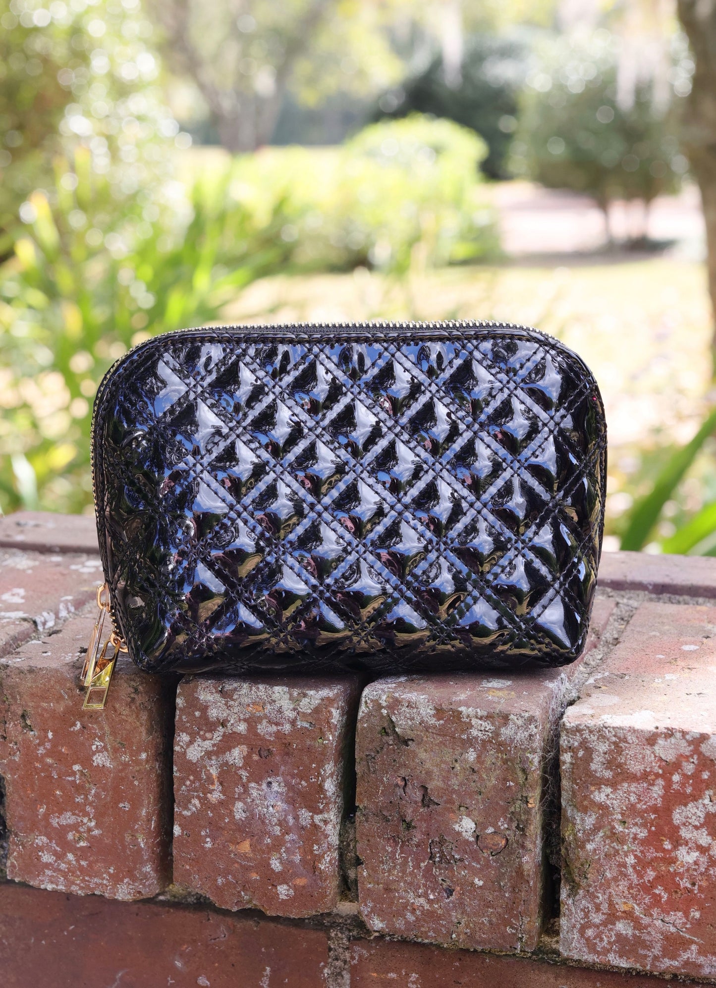 Ibiza Small Pouch BLACK PATENT SQ